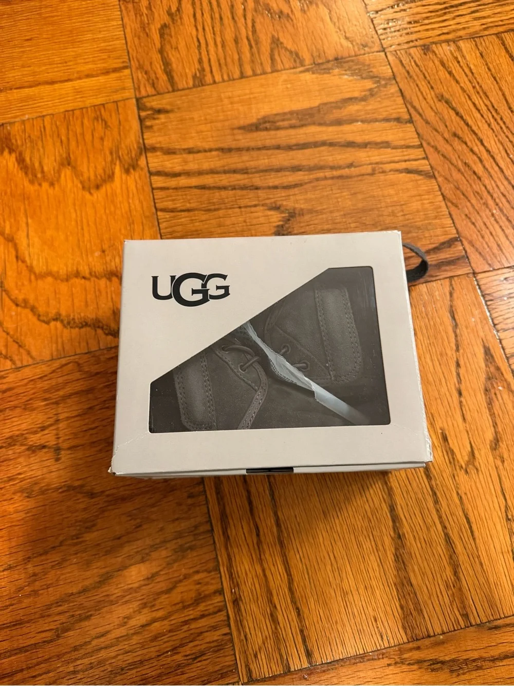New - UGG Baby Charcoal Gray Lace-Up Boots size 2/3
